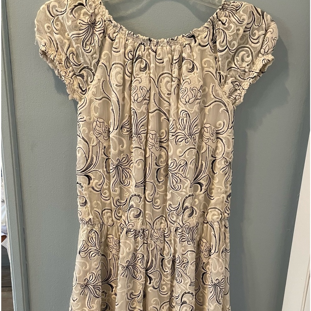 Ramy Brook silk mini dress black and white switl nwt S - Picture 6 of 9